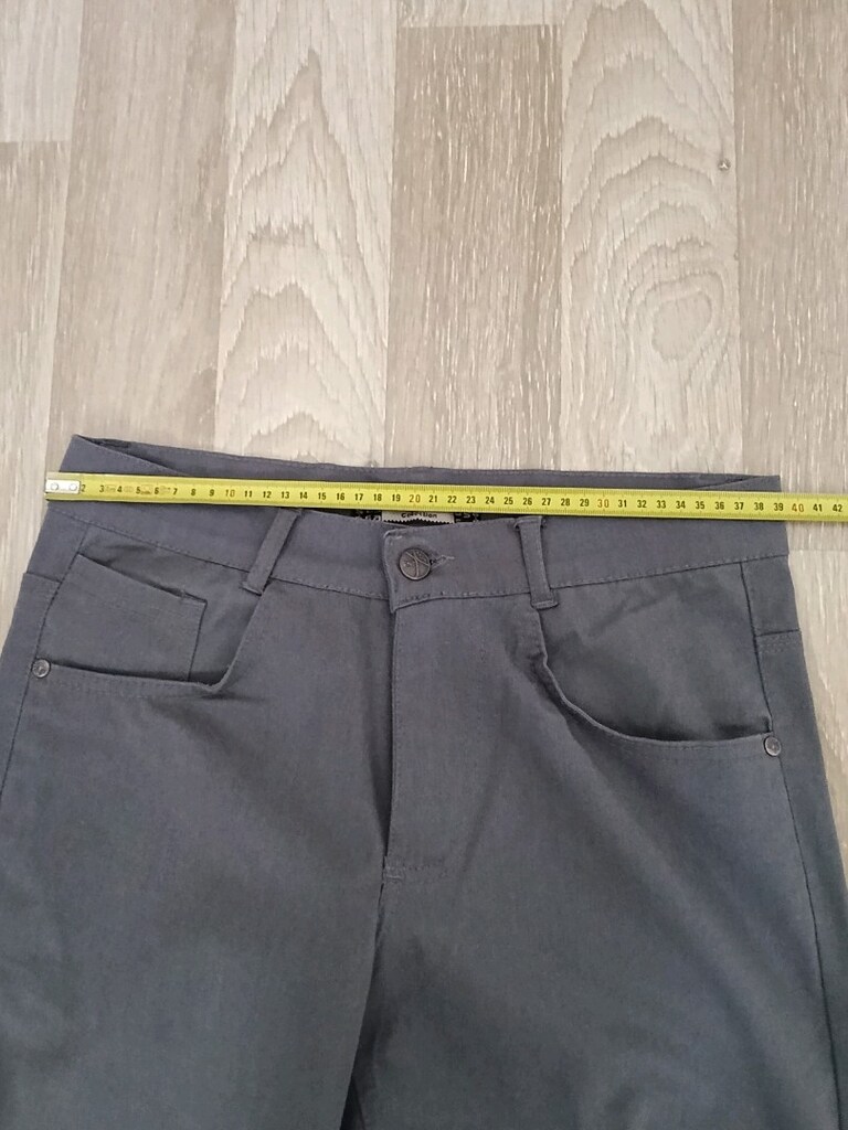 GRİ KANVARS OKUL PANTOLONU - 5
