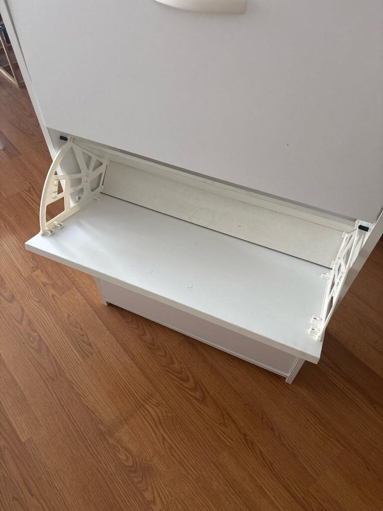 ayakkabılık beyaz 3 bölmeli - 3