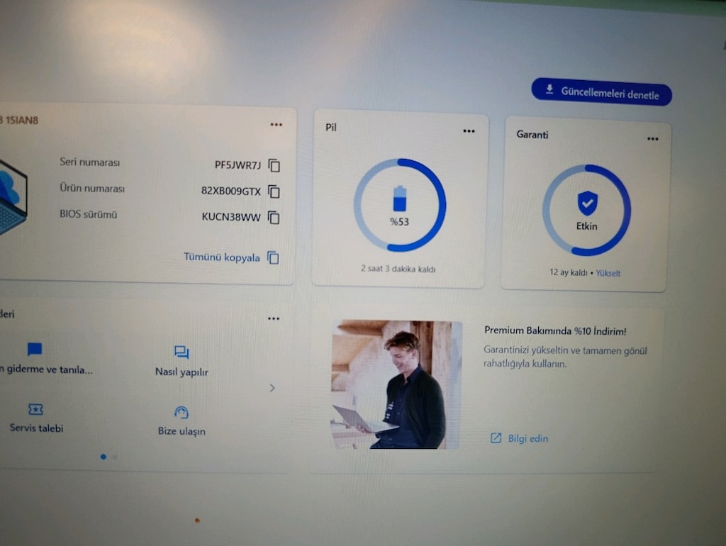 Garantili Lenovo Laptop / 4GB RAM / 128GB SSD / Fare ve Çantalı Açı - 9