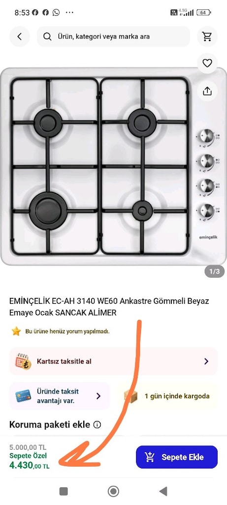 TOPTAN & PERAKENDE ANKASTRE OCAK İGDAŞ ONAYLI KAPALI KUTU ÜCRETSİZ MON - 2