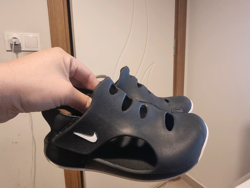 Çocuk sandalet 28 numara nike siyah - 7