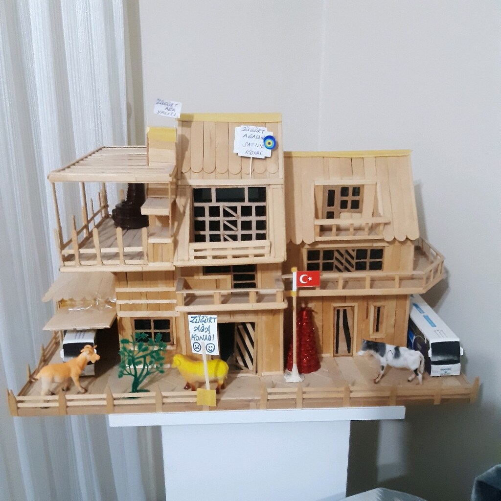 agaç maket ev - 6