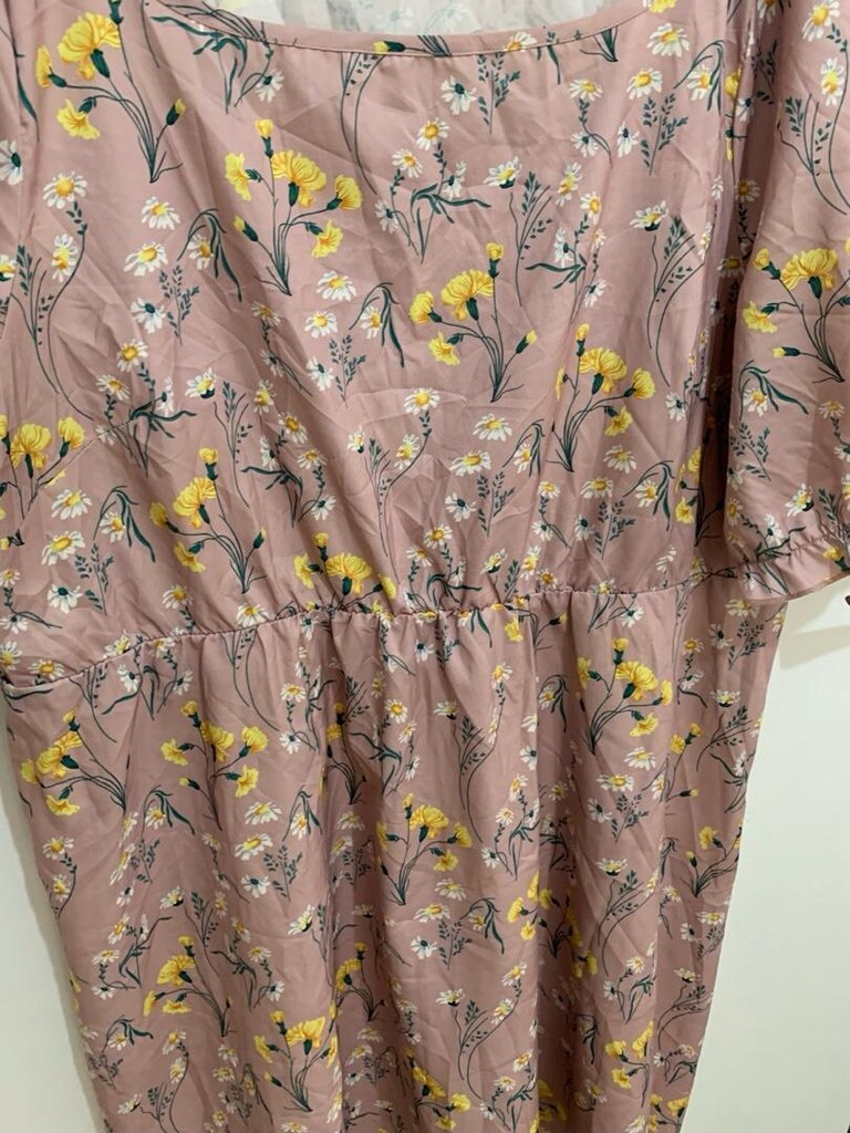 Shein 2XL-3XL uyumlu midii elbise - 3