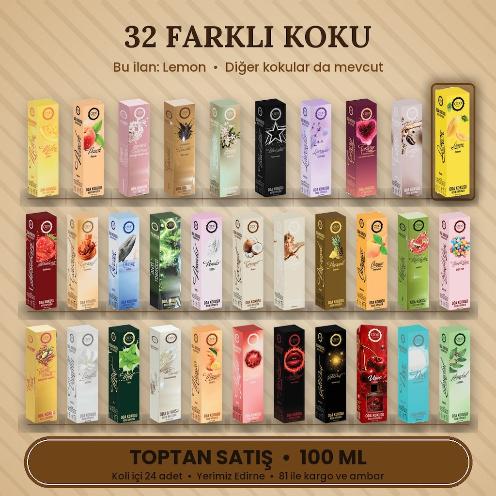 ÇİDO MİRİS REED DIFFUSER 100ML LİMON ORİJİNAL - 3