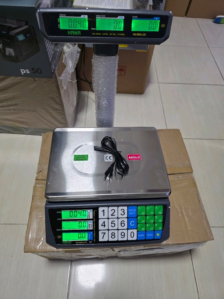 30 KG boyunlu terazi akü + şarz lı sıfır ürün - 2