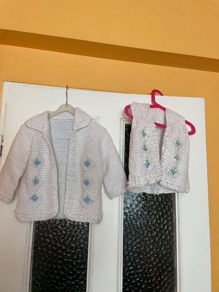 Örgü Bebek Battaniyesi Ve Giysi Seti - 7