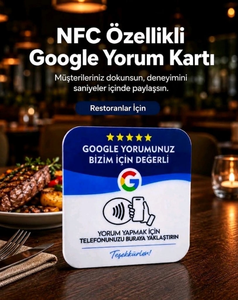 NFC Google Yorum Kartı