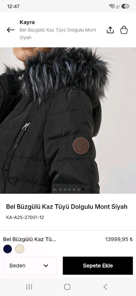 Kayra Kaz Tüyü Dolgulu Mont - 9