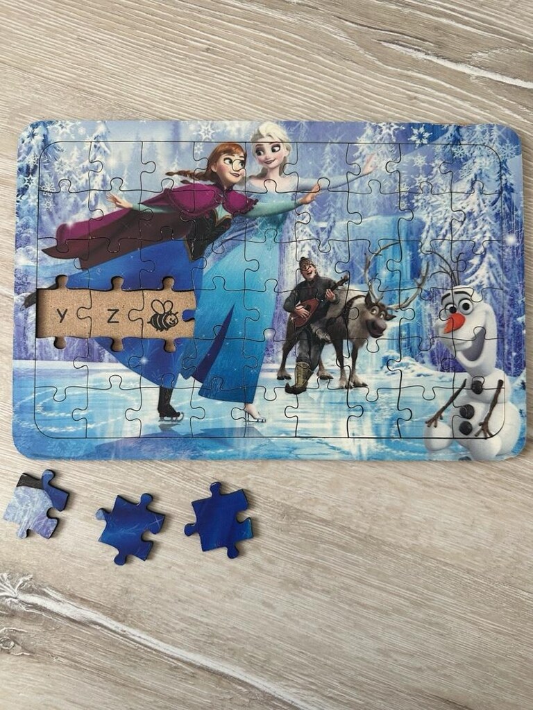 Elsa 54 Parça Ahşap Çerçeveli Puzzle Yapboz - 2