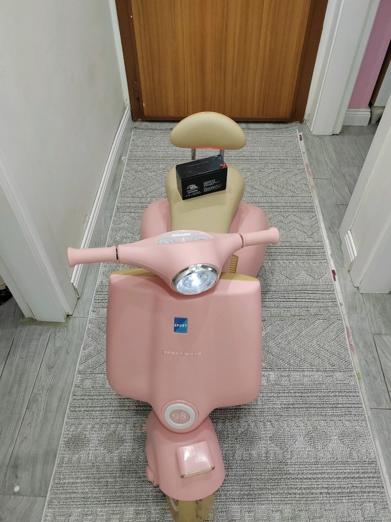 (YEDEK AKÜLÜ) VESPA 12V AKÜLÜ PEMBE MOTOR - 7