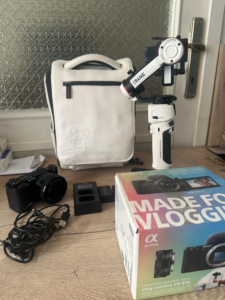 Sony Zv-e10 ve Zhiyun Crane M3 Gimbal Set - 5