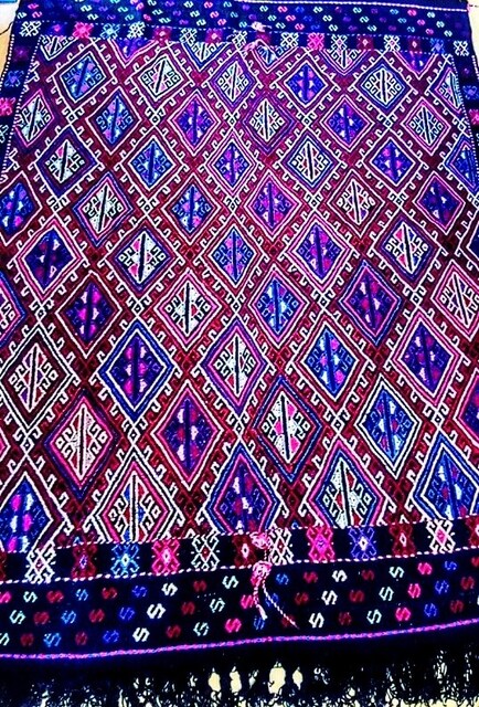 antika Karacabey el dokuma vintage yöresel yün kilim