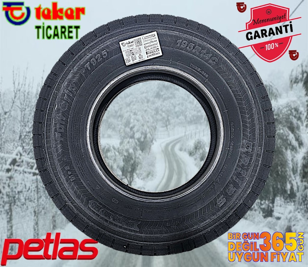 195 14 PETLAS PT925 #kış & kar lastiği#4mevsim# Teker Ticaret 2026 - 2
