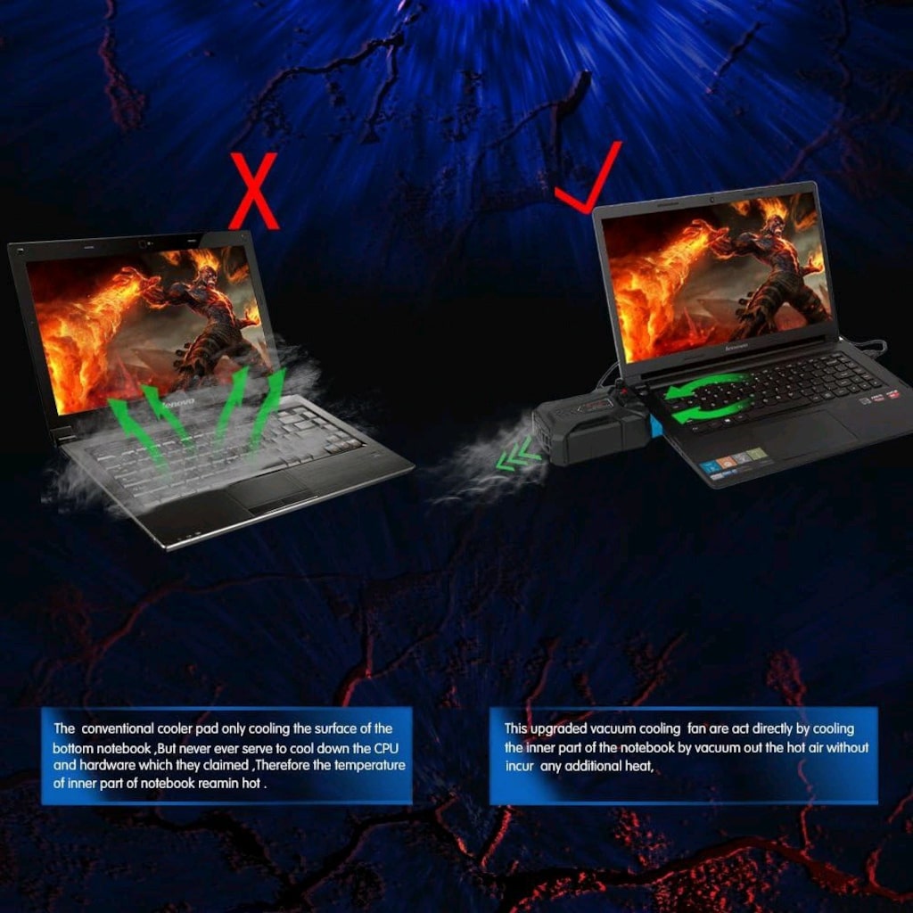 Laptop sogutucusu, fan cikisina baglanir - 2