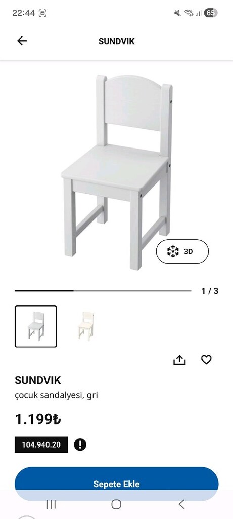 ikea sandalye çocuk - 7
