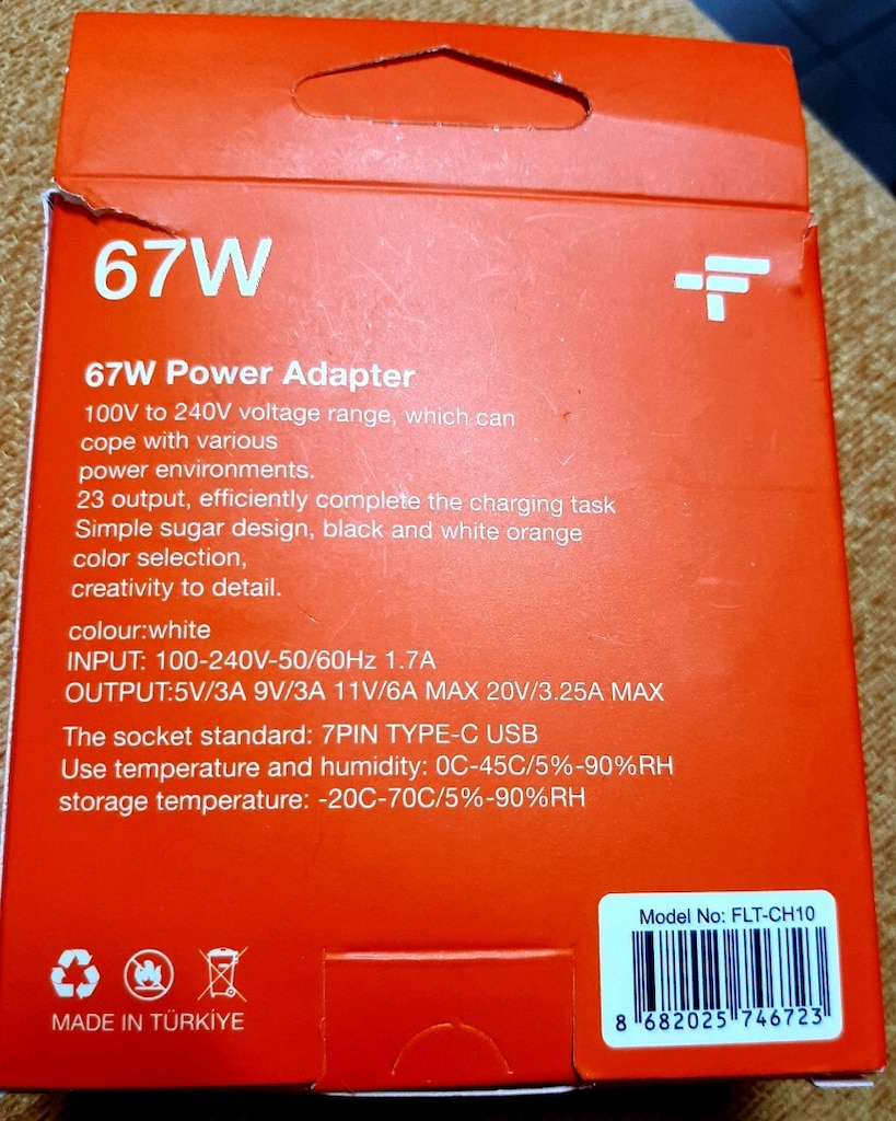 67W TYPE C TURBO ADAPTOR VE KABLOSU - 3