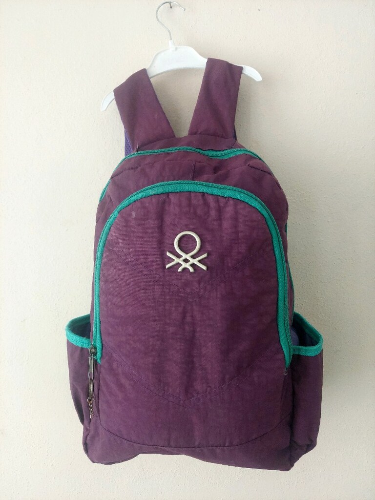 UCBENETTON Çift bölmeli Mor Sırt Çantası - 3