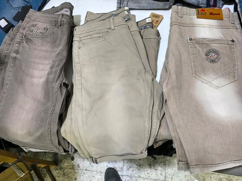 Tekleme şort ve kargo şort bayan orta bel kot pantolon ÜRÜNLER SIFIR' - 4