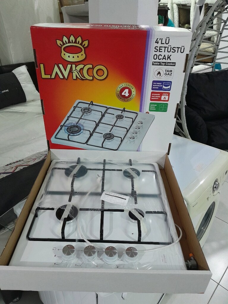 sıfır ürün 4lü ocak tüpe uyumlu çakmaklı gaz kesici emniyetli - 3
