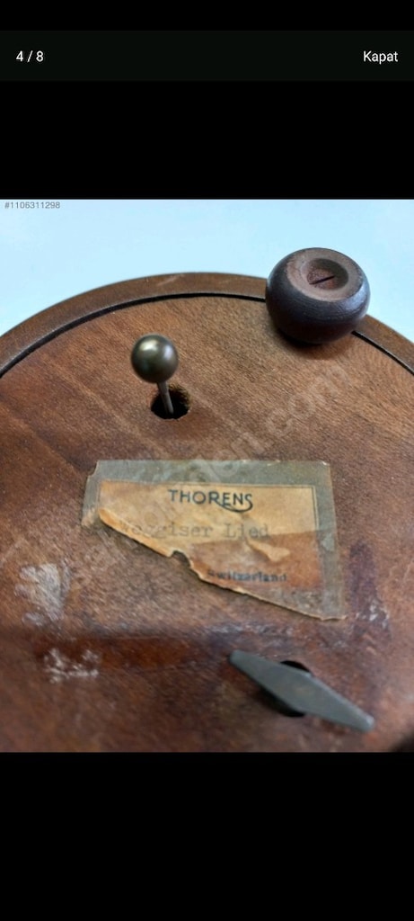 Antika İsviçre THORENS müzik kutusu UNİQUE - 5