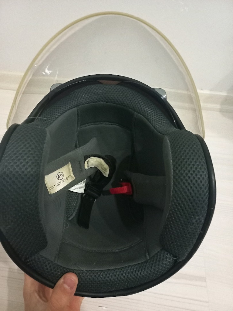 Beyaz çene korumasız yarım kask - 4