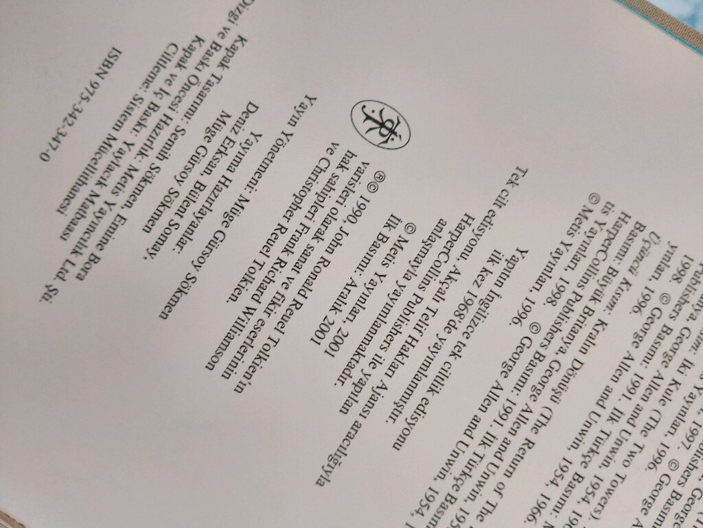 Tolkien - Yüzüklerin Efendisi (İlk Baskı) - 4