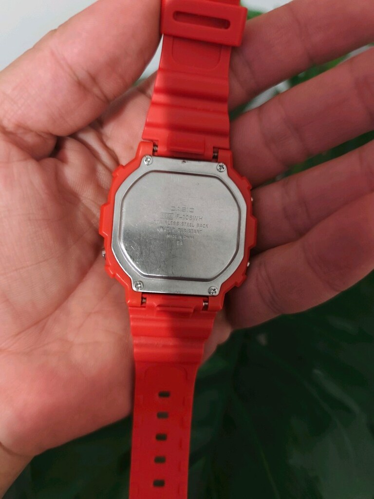 Orjinal Casio F-108WH Erkek Saat Nar Çiçeği - 4