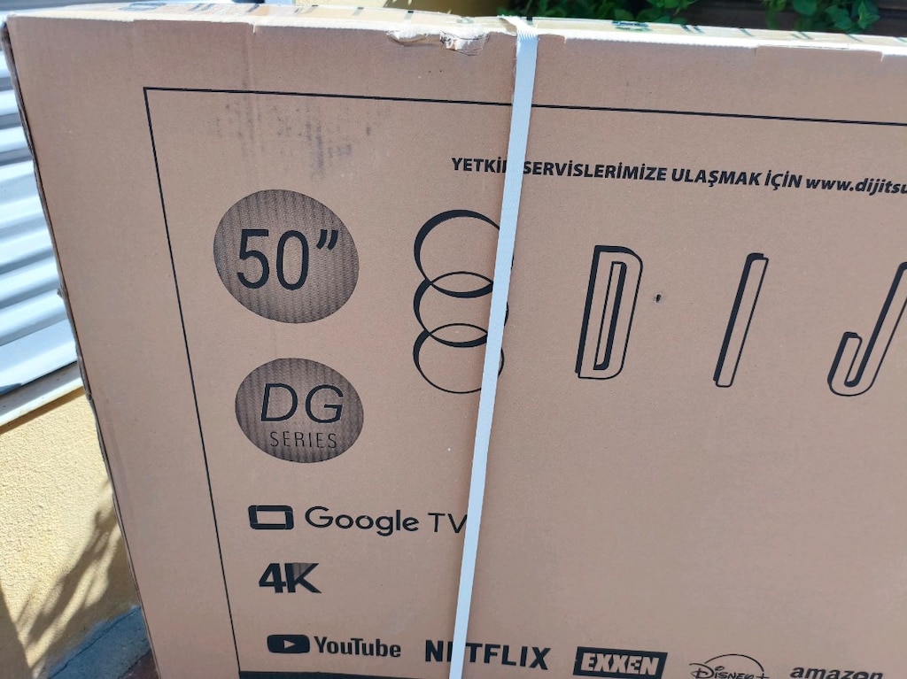 sıfır 2 yıl garantili dijitsu 50 inç 127 ekran Google TV internetli