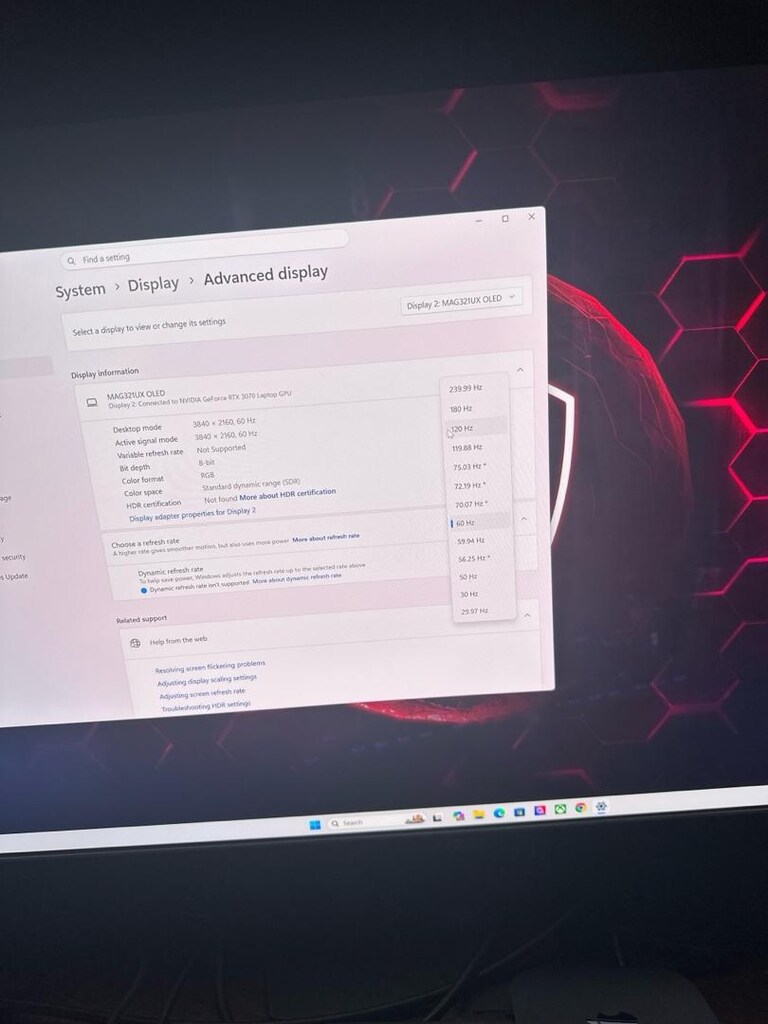 MSI MAG321UX OLED 240HZ 4K - 3