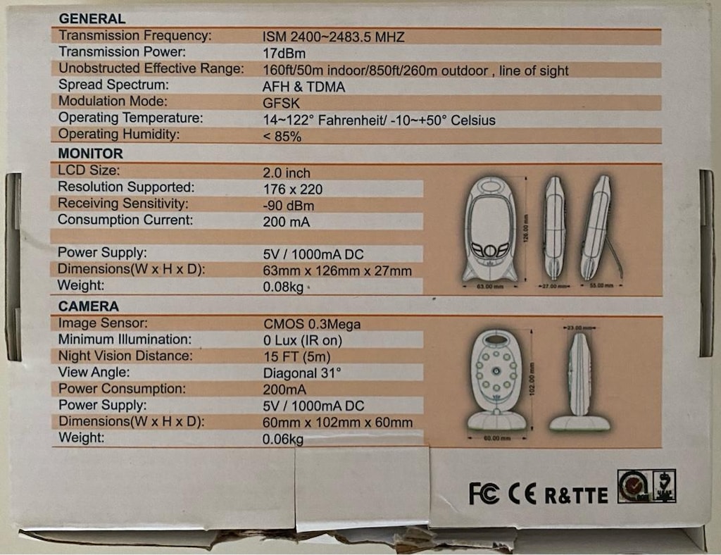 Angel Eye KS-601 Bebek Kamerası | Çok Temiz | Tam Set | 1.300 TL - 7
