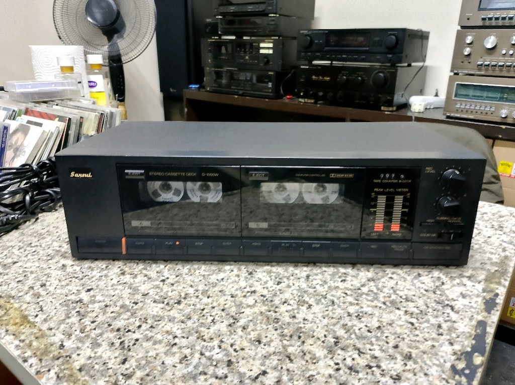 sansui d-1000w çift kaset deck.. - 5