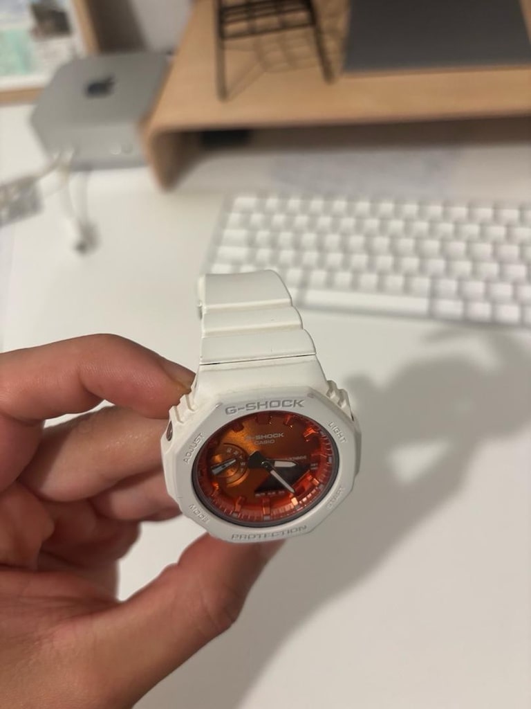 Casio G-Shock GMA-S2100WS-7A Beyaz/Turuncu Full Set - 3