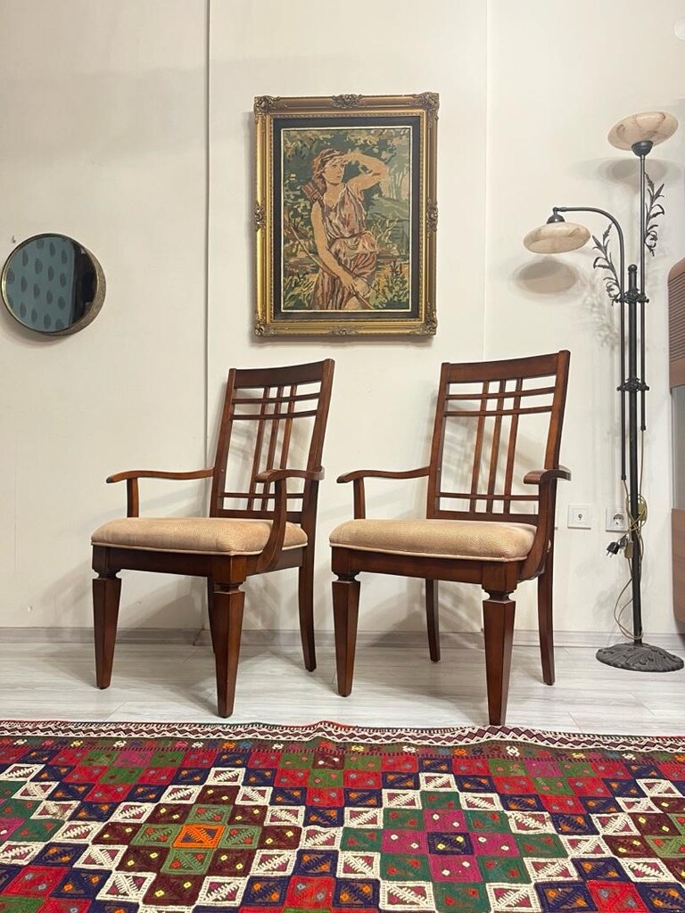 Ica Mobilya Masif Kolçaklı Sandalye - 3