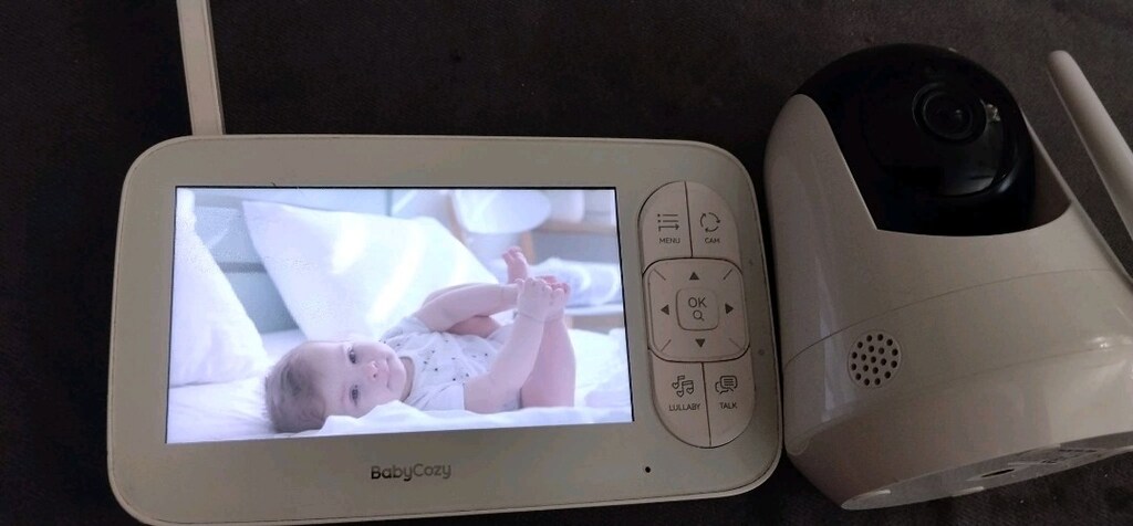 Bebek bakıcı kamera monitör kamera 360 derece döner monitör 7 İnç hd - 3