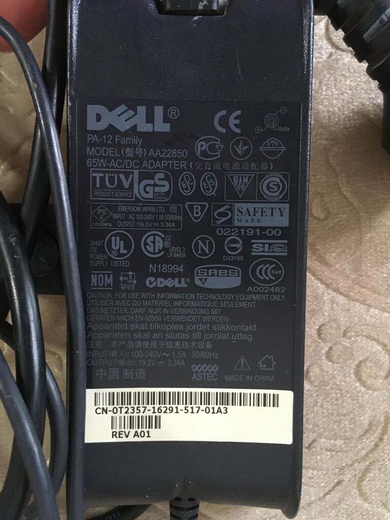 Dell Laptop Adaptör PA12 Family AA22850 Orjinal Şarj aleti - 3