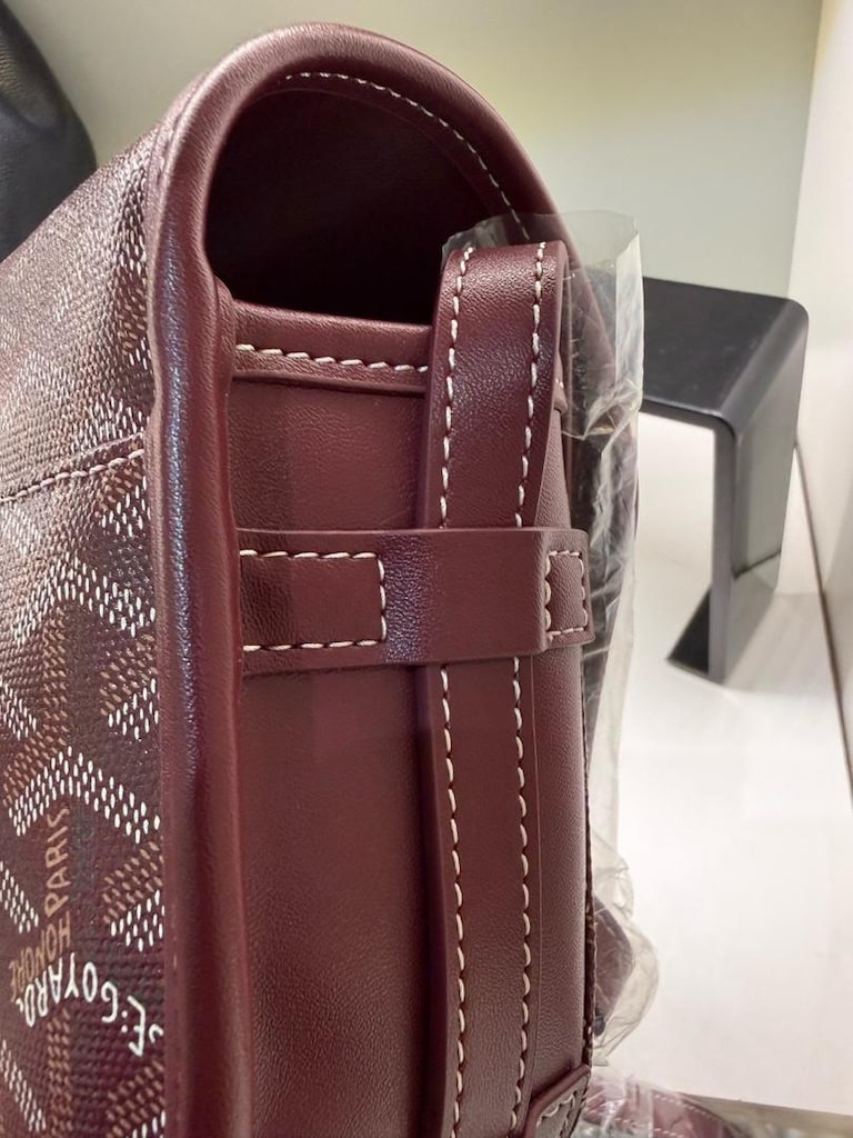 Goyard Bordo Çapraz Askılı Kadın Çantası - 8