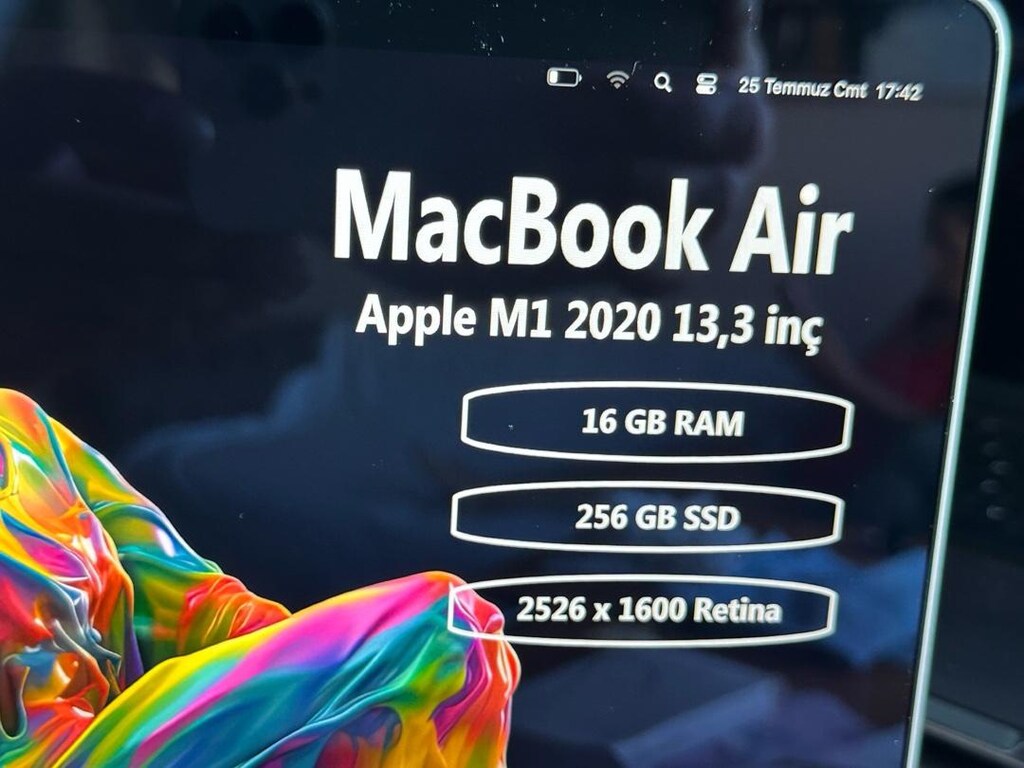 Macbook air M1 çipli özel üretim 256 gb ssd 16 gb ram silver renk - 10