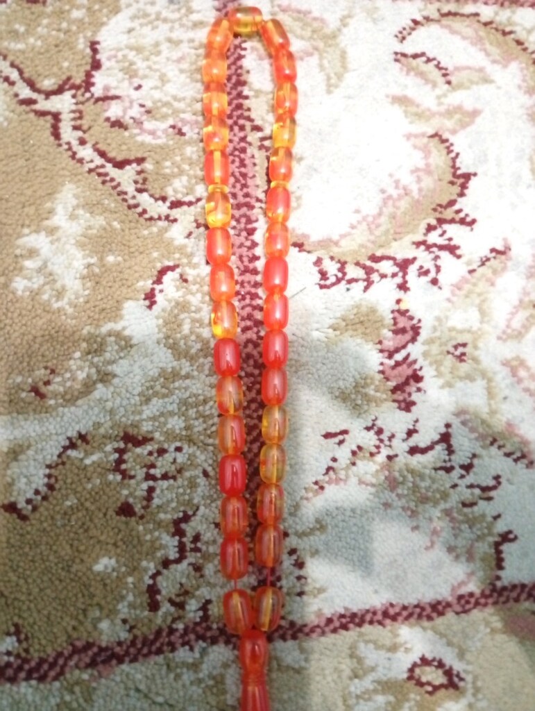 opal kesim sıkma kehribar tesbih - 6