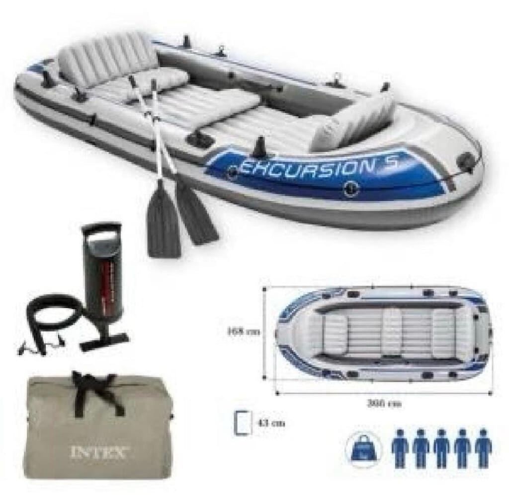 excursion 5 intex şişme bot 6 kişilik 300kg taşıma - 2