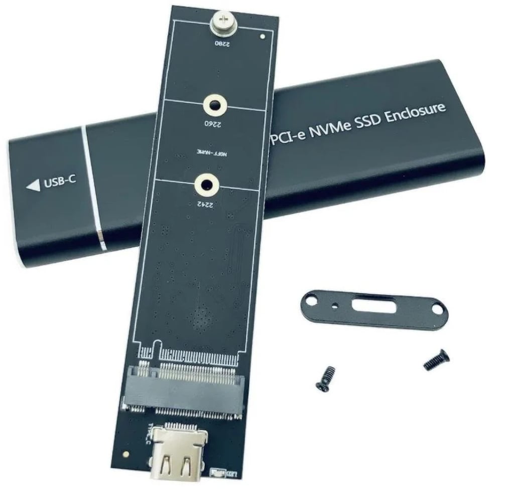 USB 3.1 Type-C to PCI-e NVMe & SATA M.2 SSD Disk Kutusu - 3