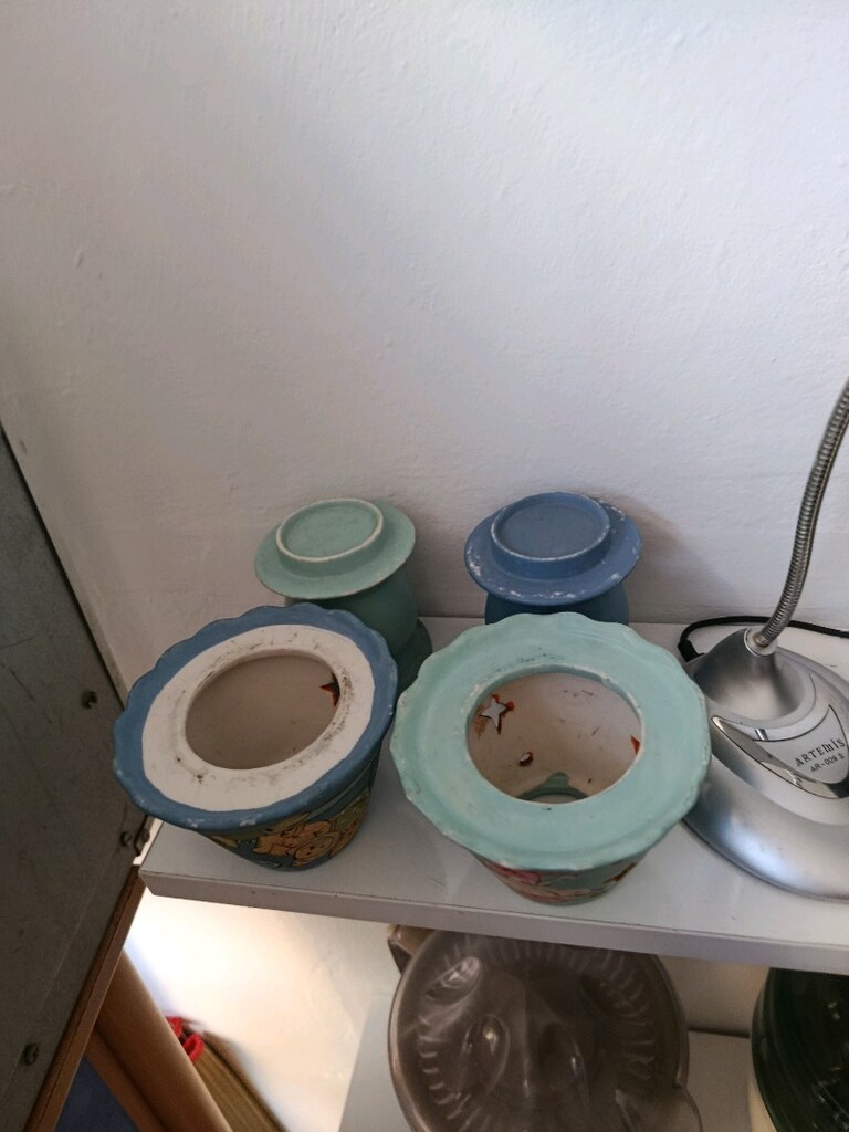 el boyaması seramik çocuk mumluk. - 3