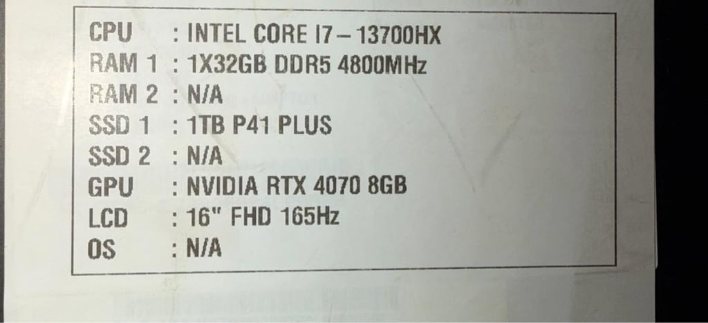 Monster Tulpar T6 3.2 RTX4070 Garantili Gaming Laptop - 7