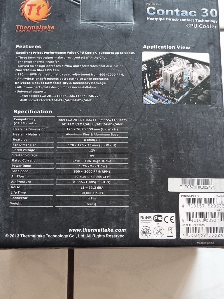Thermaltake İntel 775 pin - AMD Uyumlu Soğutucu - 3