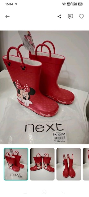 next kız çocuk Minnie mouse çizme