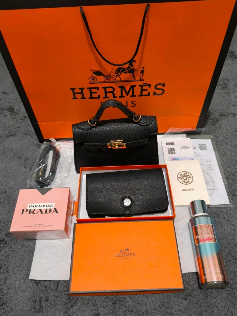 HERMES KADIN ÇANTA LÜX HEDİYE SETİ