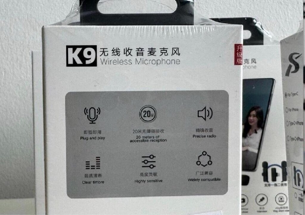 K9 Yaka Mikrofonu 2'li Type-C apple ve android - 7