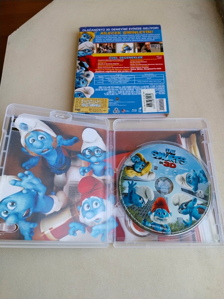 blu ray film 3D ve 2d birarada 3 boyutlu karton ceketli - 3
