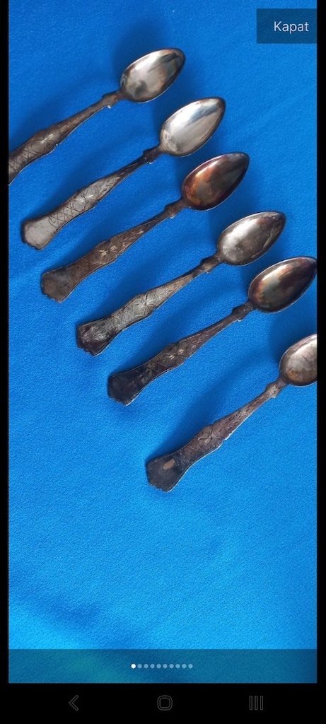 Gümüş tatli kaşık - 6
