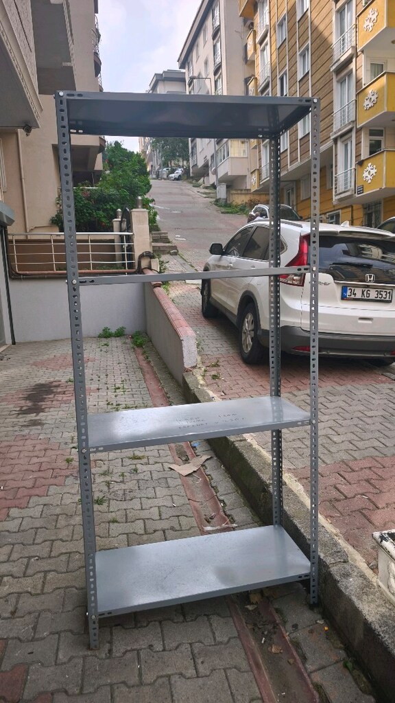 çelik raf depo rafı oto yedek parça rafı ikinci el raf çıkma raf 93x31 - 2