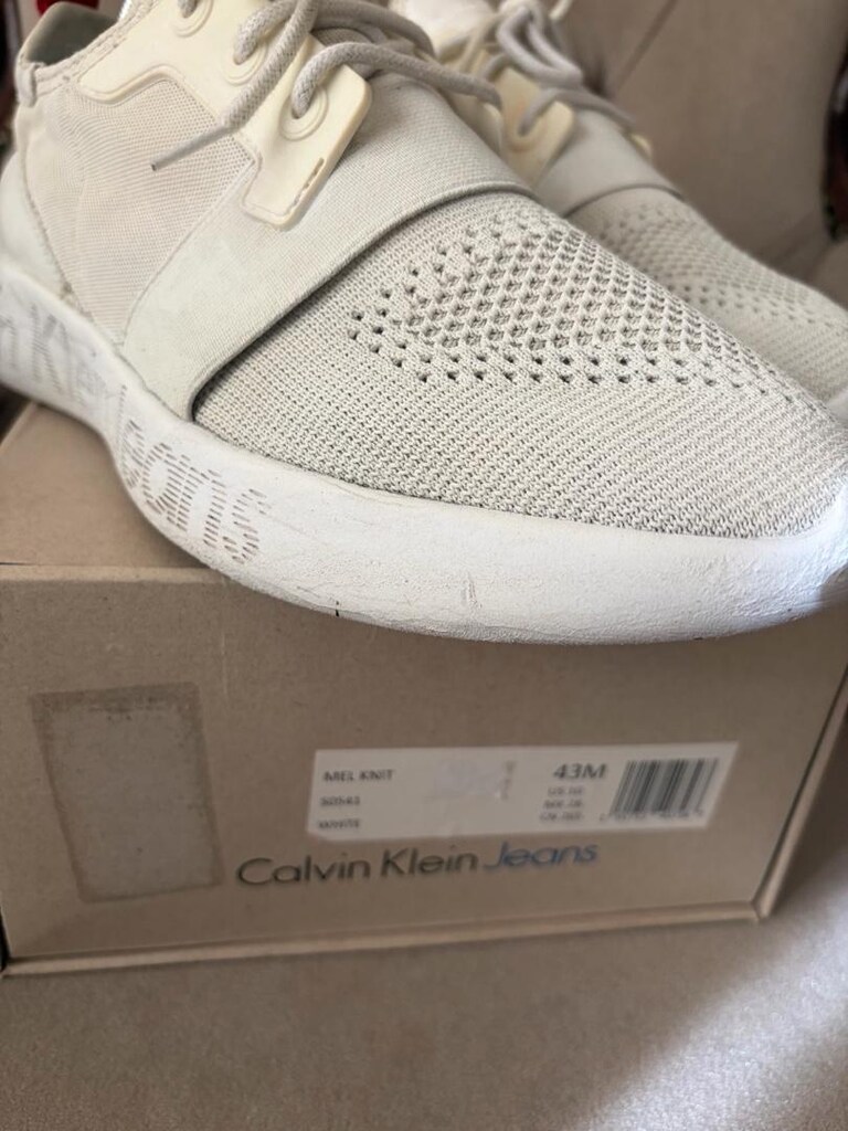 Calvin klein ayakkabı beyaz 43 numara - 5